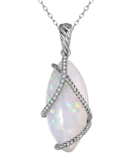 MARQUISE OPAL DIAMOND PENDANT (TP2844)