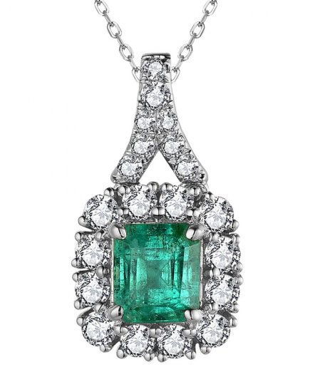 EMERALD CUT DIAMOND PENDANT (TP2850)
