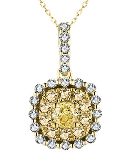 MULTI TONE DIAMOND PENDANT (TP2861)