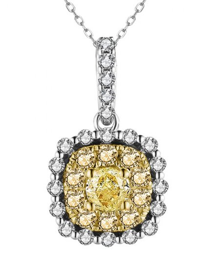 MULTI TONE DIAMOND PENDANT (TP2861)