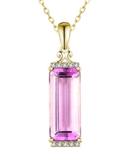 AMETHYST DIAMOND PENDANT (TP2874)