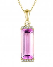 AMETHYST DIAMOND PENDANT (TP2874)