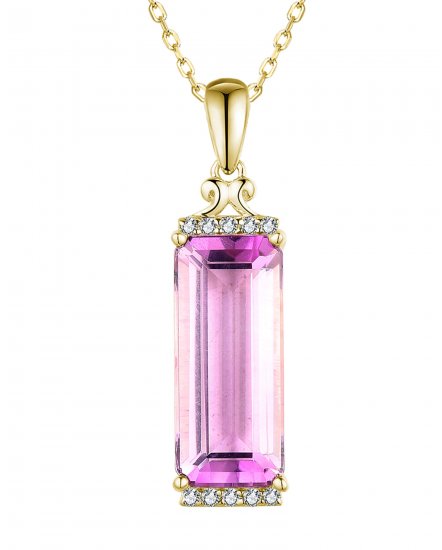 AMETHYST DIAMOND PENDANT (TP2874)