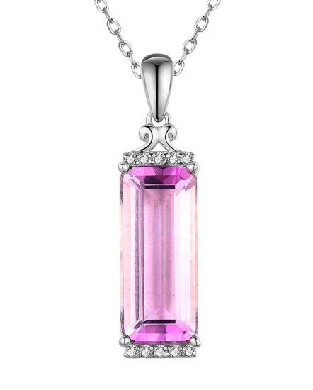 AMETHYST DIAMOND PENDANT (TP2874)