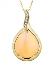 PEAR OPAL DIAMOND PENDANT (TP2922)