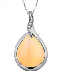 PEAR OPAL DIAMOND PENDANT (TP2922)