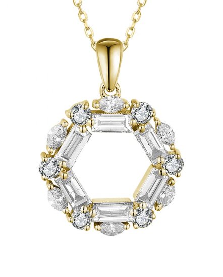 HEXAGON STYLE DIAMOND PENDANT (TP2924)
