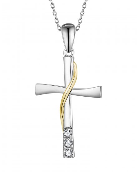 CROSS DIAMOND PENDANT (TP2948)
