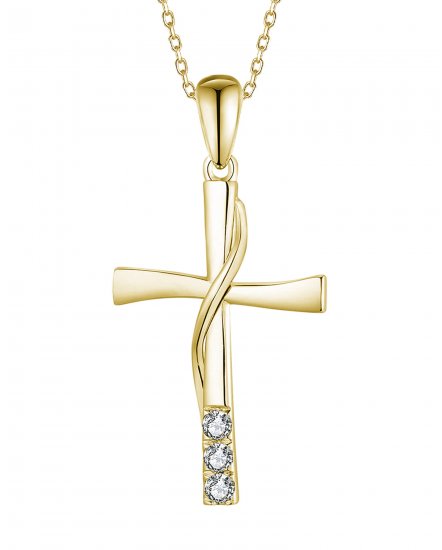 CROSS DIAMOND PENDANT (TP2948)