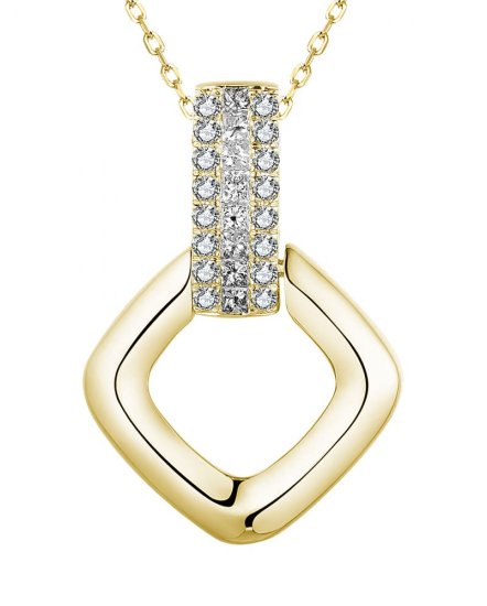 SQUARE SHAPE DIAMOND PENDANT (TP2957)
