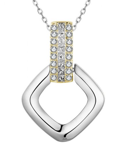 SQUARE SHAPE DIAMOND PENDANT (TP2957)
