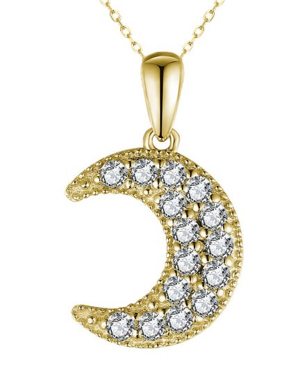 CRESCENT MOON DIAMOND PENDANT (TP2984)