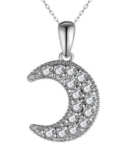 CRESCENT MOON DIAMOND PENDANT (TP2984)