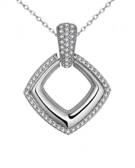SQUARE SHAPE DIAMOND PENDANT (TP2995)