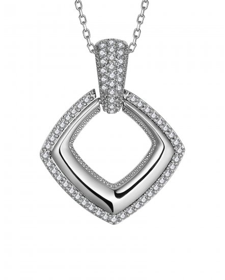 SQUARE SHAPE DIAMOND PENDANT (TP2995)