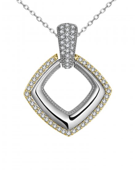 SQUARE SHAPE DIAMOND PENDANT (TP2995)