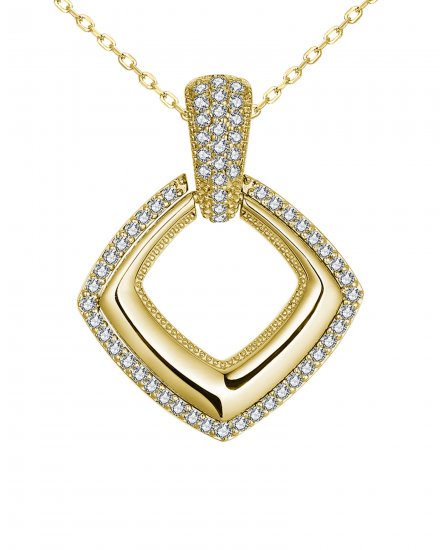 SQUARE SHAPE DIAMOND PENDANT (TP2995)