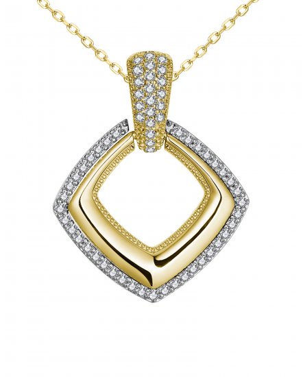 SQUARE SHAPE DIAMOND PENDANT (TP2995)