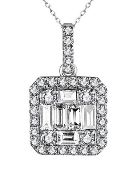 SQUARE STYLE DIAMOND PENDANT (TP2999)