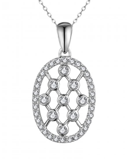 OVAL STYLE DIAMOND PENDANT (TP3035)