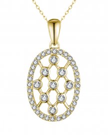OVAL STYLE DIAMOND PENDANT (TP3035)