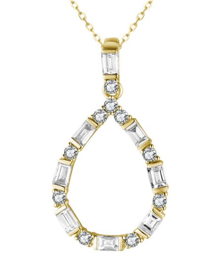 PEAR STYLE DIAMOND PENDANT (TP3053)