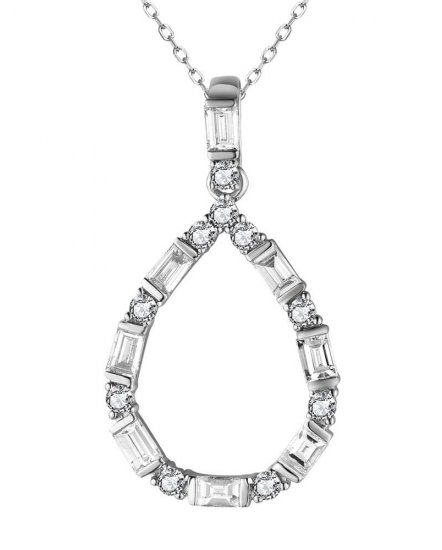 PEAR STYLE DIAMOND PENDANT (TP3053)