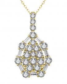 PEAR STYLE DIAMOND PENDANT (TP3054)