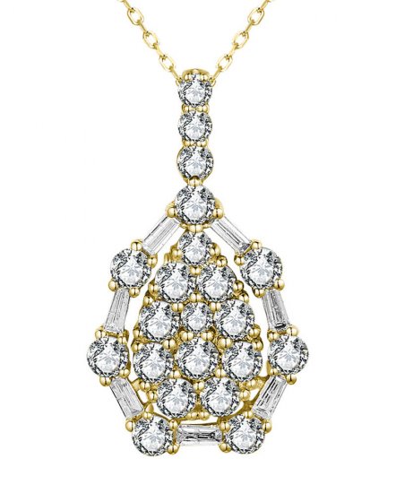 PEAR STYLE DIAMOND PENDANT (TP3054)