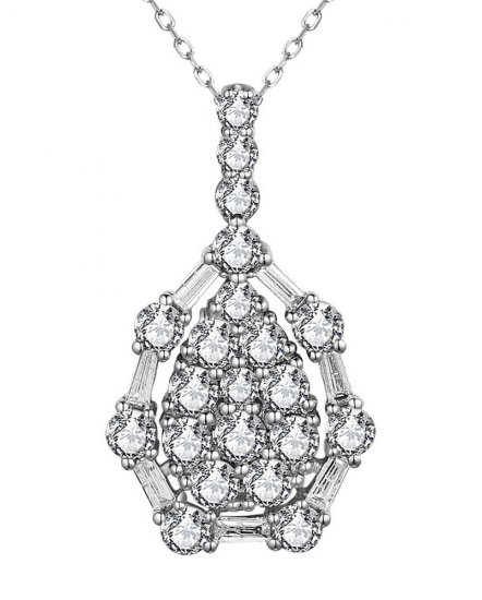 PEAR STYLE DIAMOND PENDANT (TP3054)