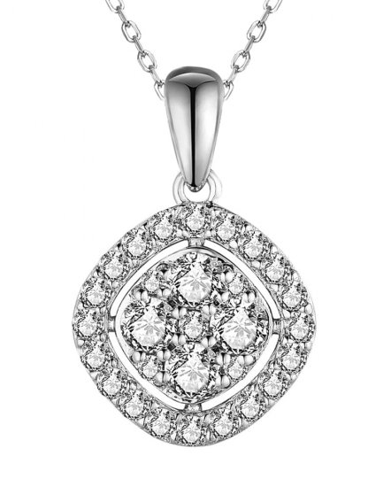 RHOMBUS STYLE DIAMOND PENDANT (TP3055)