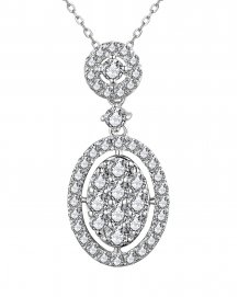 OVAL STYLE DIAMOND PENDANT (TP3056)