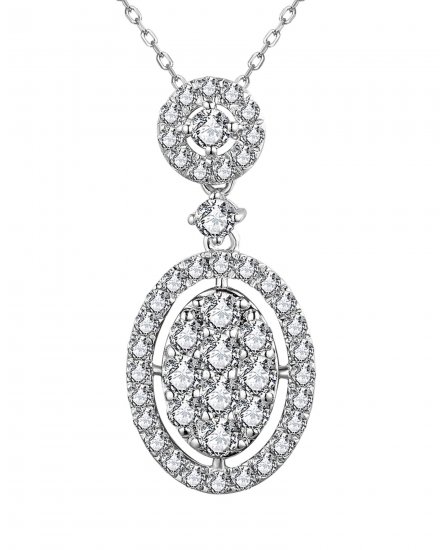 OVAL STYLE DIAMOND PENDANT (TP3056)
