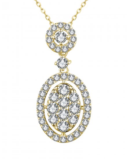 OVAL STYLE DIAMOND PENDANT (TP3056)