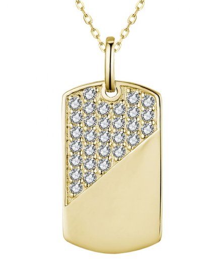 DOG TAG DIAMOND PENDANT (TP3066)