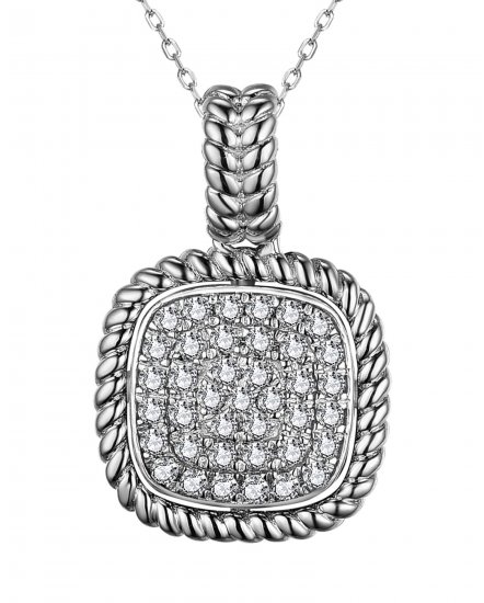 SQUARE SHAPE DIAMOND PENDANT (TP3086)
