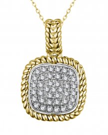 SQUARE SHAPE DIAMOND PENDANT (TP3086)