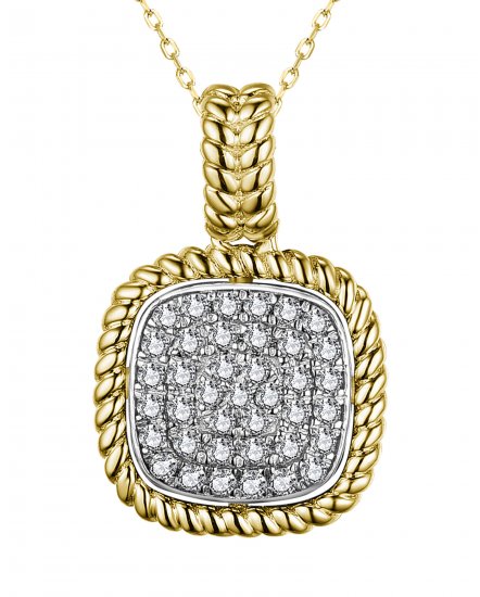 SQUARE SHAPE DIAMOND PENDANT (TP3086)