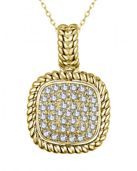 SQUARE SHAPE DIAMOND PENDANT (TP3086)