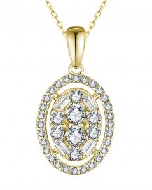 OVAL STYLE DIAMOND PENDANT (TP3092)