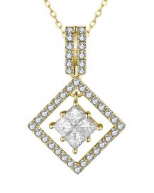 SQUARE STYLE DIAMOND PENDANT (TP3110)
