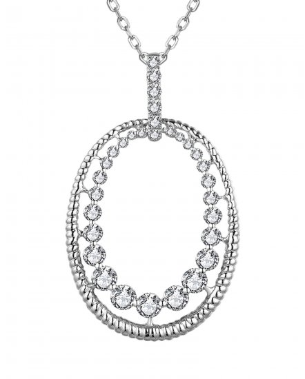 OVAL STYLE DIAMOND PENDANT (TP3114)