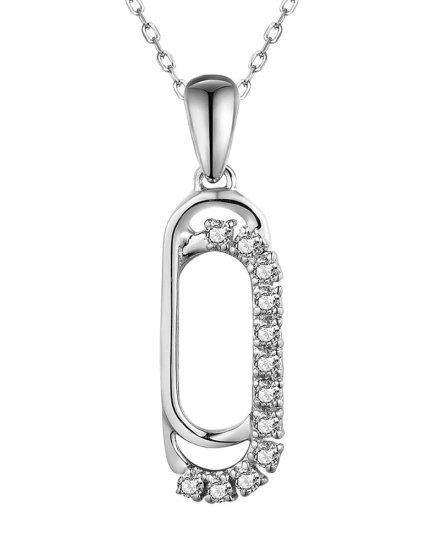 OPEN BAR INTER LINKED DIAMOND PENDANT (TP3119)