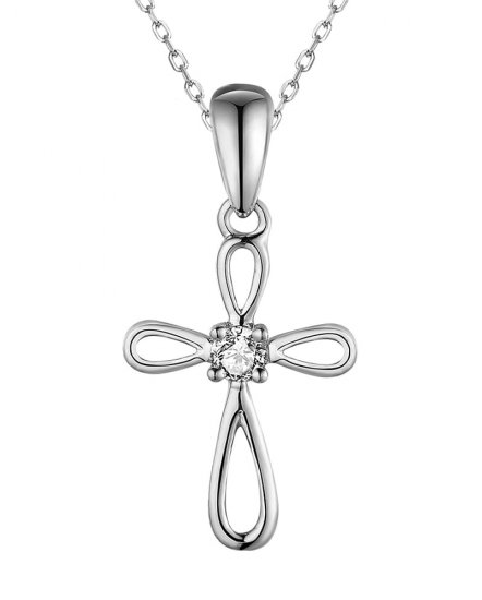 CROSS SOLITAIRE DIAMOND PENDANT (TP3154)