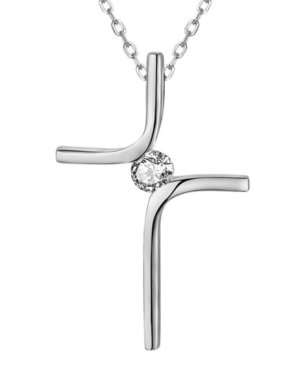 CROSS SOLITAIRE DIAMOND PENDANT (TP3155)