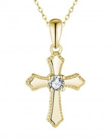 CROSS SOLITAIRE DIAMOND PENDANT (TP3208)