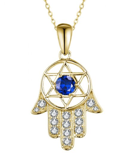 HAMZA SAPPHIRE DIAMOND PENDANT (TP3245)