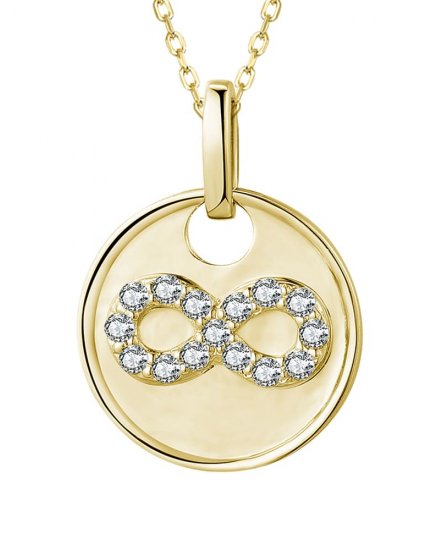 INFINITY STYLE ROUND DIAMOND PENDANT (TP3275)