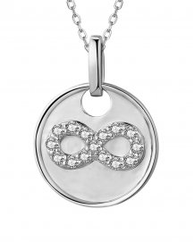 INFINITY STYLE ROUND DIAMOND PENDANT (TP3275)