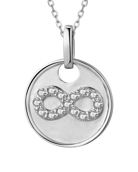 INFINITY STYLE ROUND DIAMOND PENDANT (TP3275)